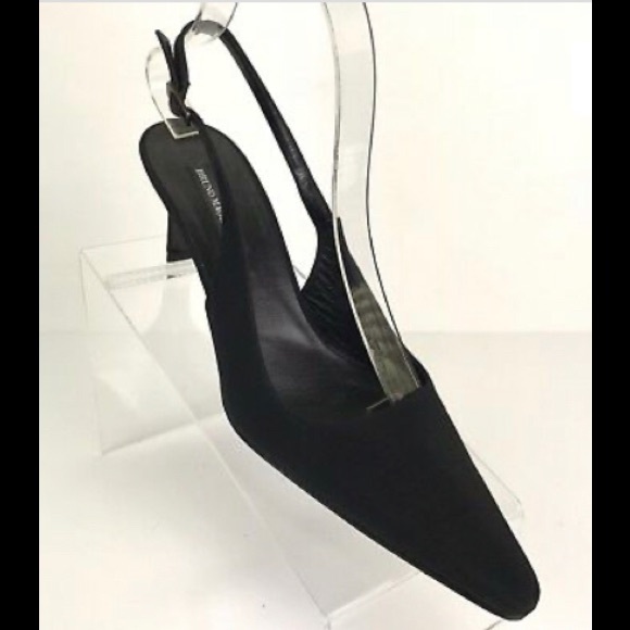 Bruno Magli Black Matte Slingback Pump - Picture 1 of 12